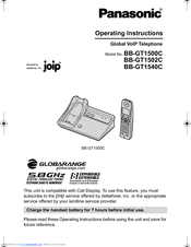 Panasonic BB-GT1540C Operating Instructions Manual