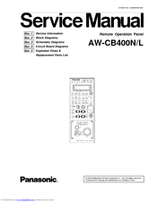 Panasonic AWCB400N - REMOTE OPERATION PANEL Service Manual
