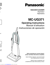 Panasonic MCUG371 - UPRIGHT VAC - MULTI LANGUAGE Operating Instructions Manual