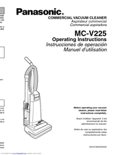 Panasonic MCV225 - COMMERCIAL VACUUM Operating Instructions Manual