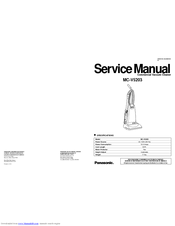 Panasonic MCV5203 - COMMERCIAL VACUUM Service Manual