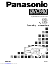Panasonic AJD640 - DVC PRO VTR Operating Instructions Manual