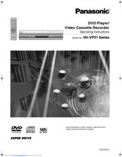 Panasonic NV-VP31GN Operating Instructions Manual