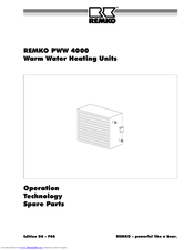 REMKO PWW 4050-4 Operating Instructions Manual
