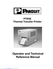 Panduit PTR3E Operator And Technical Reference Manual