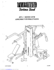 Parabody 425 Assembly Instructions Manual