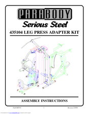 ParaBody Serious Steel 435104 Assembly Instructions Manual