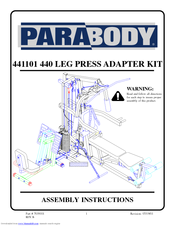 Parabody 441101 440 Assembly Instructions Manual
