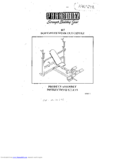 Parabody 807 Assembly Instruction Sheet
