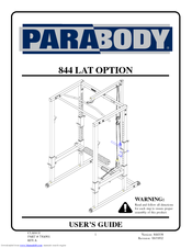 Parabody 844 User Manual