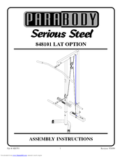 ParaBody 848101 Assembly Instructions Manual