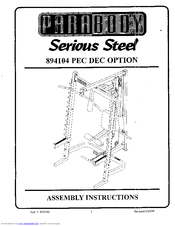 ParaBody Serious Steel  894104 Assembly Instructions Manual