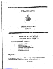 Parabody PBF501 Assembly Instructions Manual