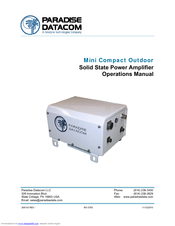 Paradise Datacom HPAXX3050AC Series Operation Manual