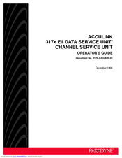 Paradyne ACCULINK 317 Series Operator's Manual