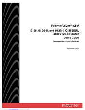 Paradyne FrameSaver SLV 9126 CSU User Manual