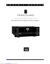 Parasound HCA-2205A Owner's Manual