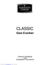 Parkinson Cowan Classic Installation Instructions Manual