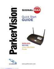 ParkerVision WR1500 Quick Start Manual