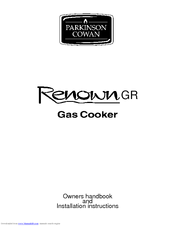 Parkinson Cowan Renown GR Installation Instructions Manual