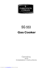 Parkinson Cowan CSG 500 Operating And Installation Instructions