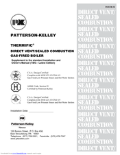 Patterson-Kelley DVSCM-02 Owner's Manual