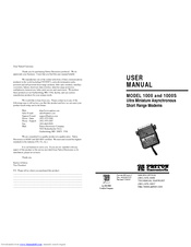 Patton electronics 1000S User Manual