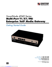 Patton electronics SmartNode 4940 Series Getting Started Manual