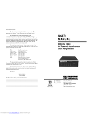 Patton Electronics 1060 User Manual