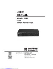 Patton Electronics 2111 User Manual