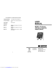 Patton Electronics 470 Series User Manual