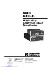 Patton electronics Netlink 2707/I User Manual