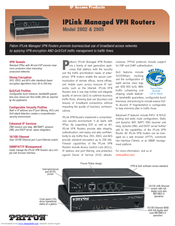 Patton electronics IPLink 2802 Specifications