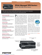 Patton Electronics IPLink 2823 Specification Sheet