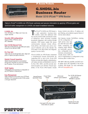 Patton electronics OnSite 3210 Series Specification Sheet
