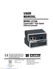 Patton electronics CopperLINK 2172A User Manual