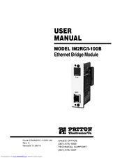 Patton electronics IM2RC/I-100B User Manual
