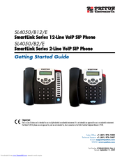 Patton electronics SL4050/B2/E Getting Started Manual