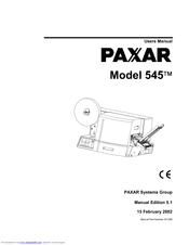 Paxar 545 User Manual