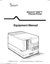 Monarch 9406 Equipment Manual