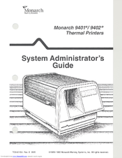 Monarch 9401 System Administrator Manual