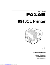 Paxar 9840CL User Manual