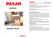 Paxar MO 9742 Operator's Manual