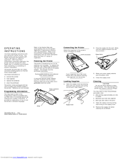 Paxar Monarch 6015 Operating Instructions