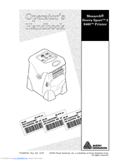 Avery Dennison Monarch Sierra Sport 2 9460 Operator's Handbook Manual