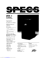 Peavey ENCLOSURE DTH 1 Specifications