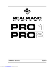 Generalmusic Realpiano Digital Pro 2 Owner's Manual