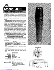 Peavey PVM 48 Specification Sheet