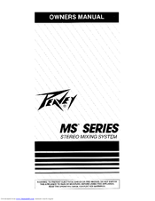Peavey MS Series Owner's Manual