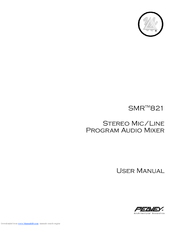 Peavey SMR 821 User Manual